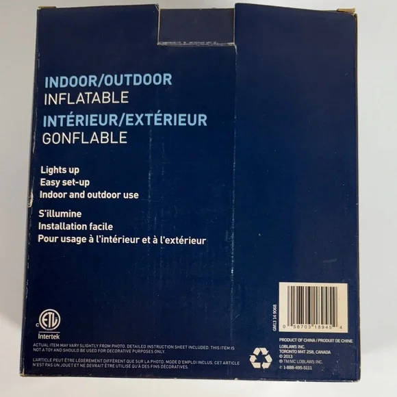 Santa in Chimney Inflatable - Picture 2 of 4